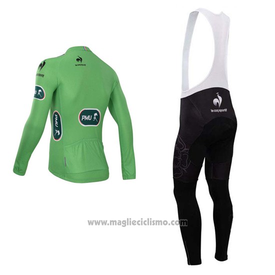 2014 Abbigliamento Ciclismo Tour de France Vede Militare Manica Lunga e Salopette